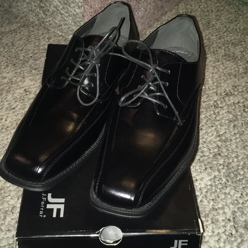 J. Ferrar Black Dress Shoes